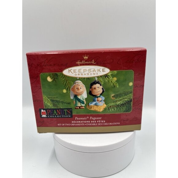 New VTG 2001 Hallmark Keepsake PEANUTS PAGEANT Nativity Scene Ornament SEE ALL - Picture 14 of 16